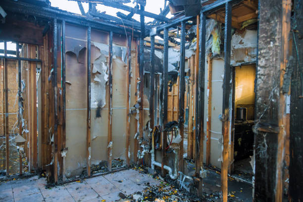 Professional Fire Damage Restoration technician working in Villanova, PA